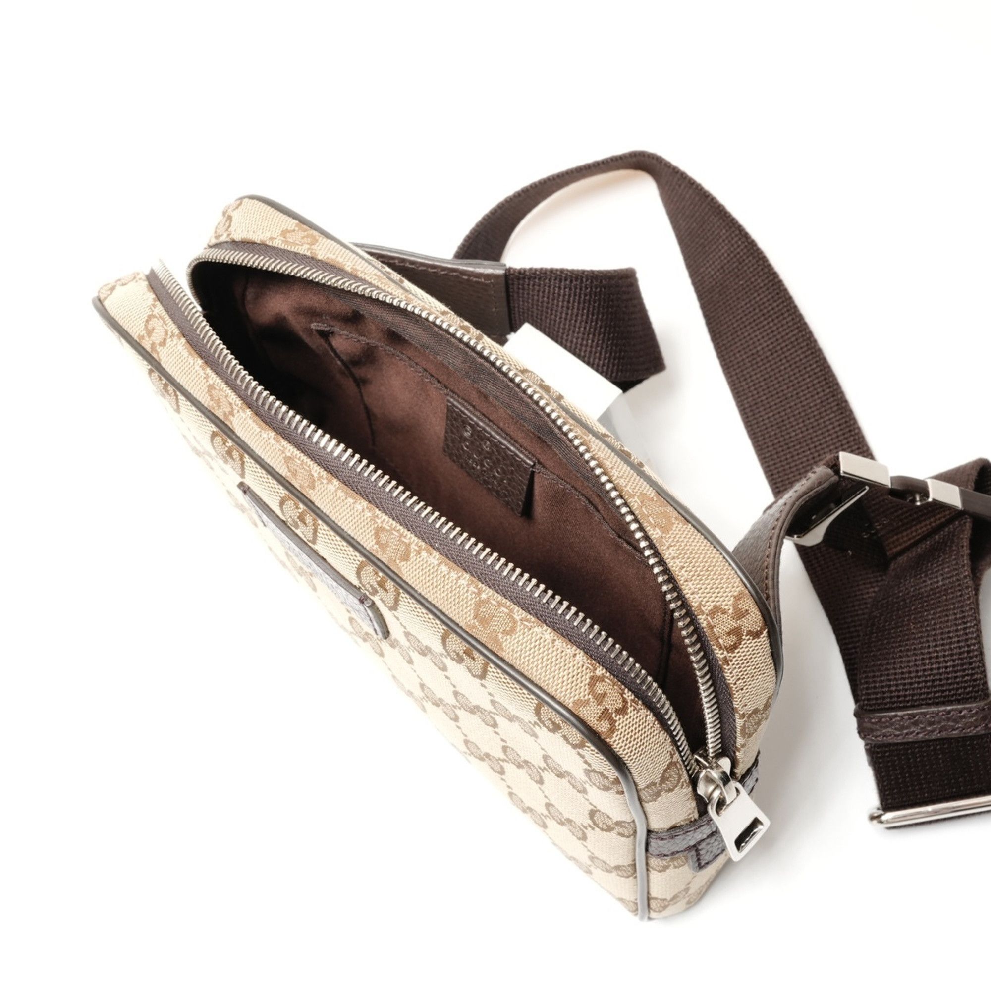 Gucci Gucci GG Canvas Waist Bag, Brown, WS26359 Size ONE SIZE - 12 Thumbnail