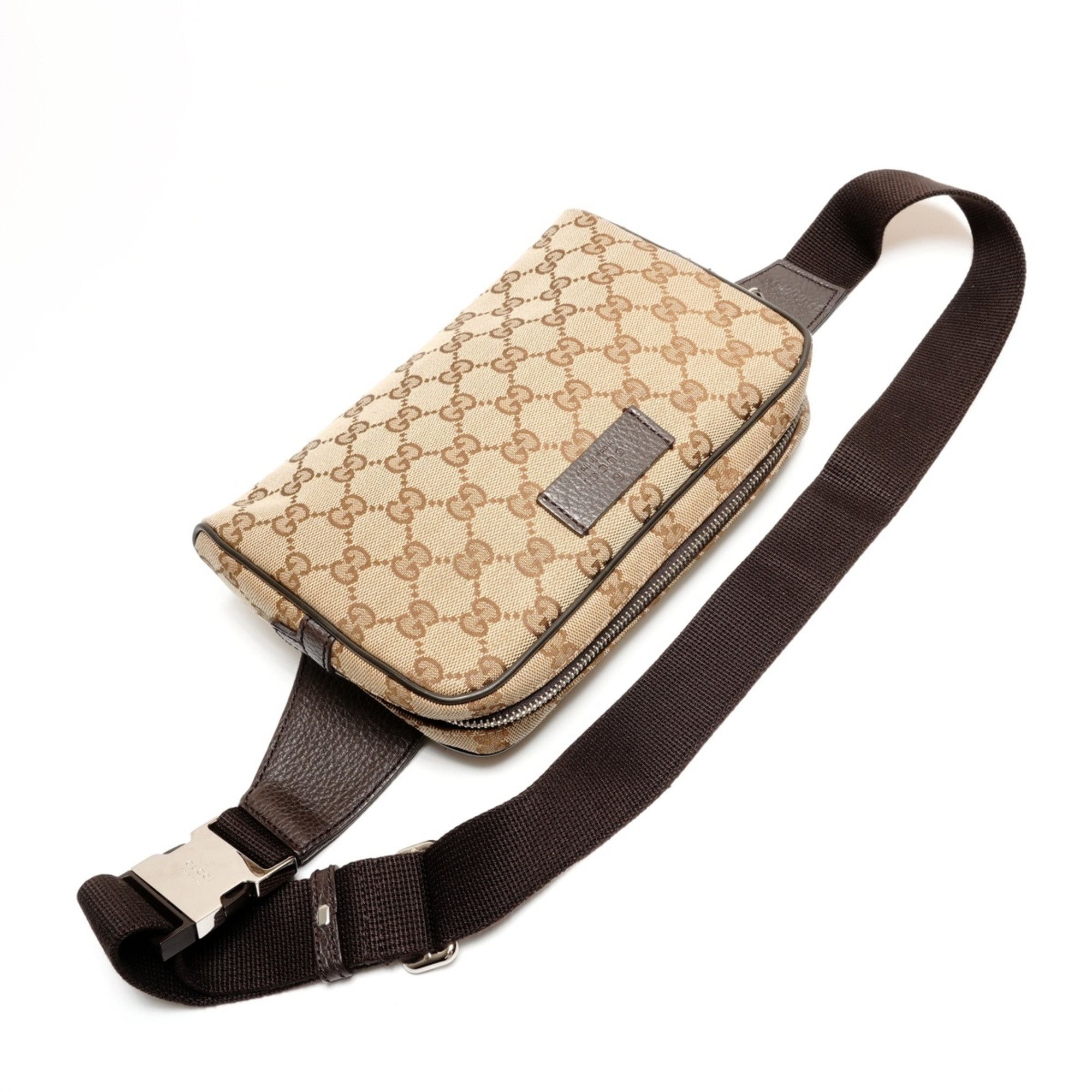 Gucci Gucci GG Canvas Waist Bag, Brown, WS26359 Size ONE SIZE - 8 Thumbnail