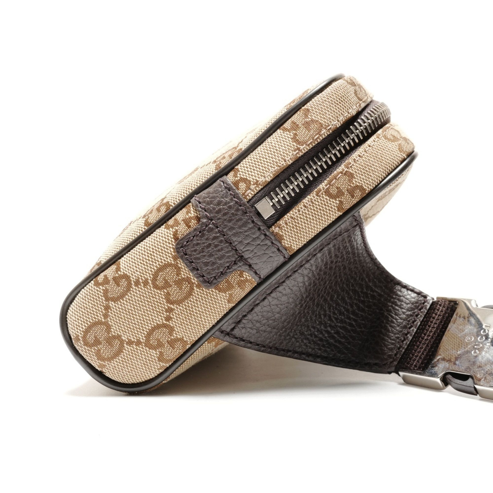 Gucci Gucci GG Canvas Waist Bag, Brown, WS26359 Size ONE SIZE - 4 Thumbnail