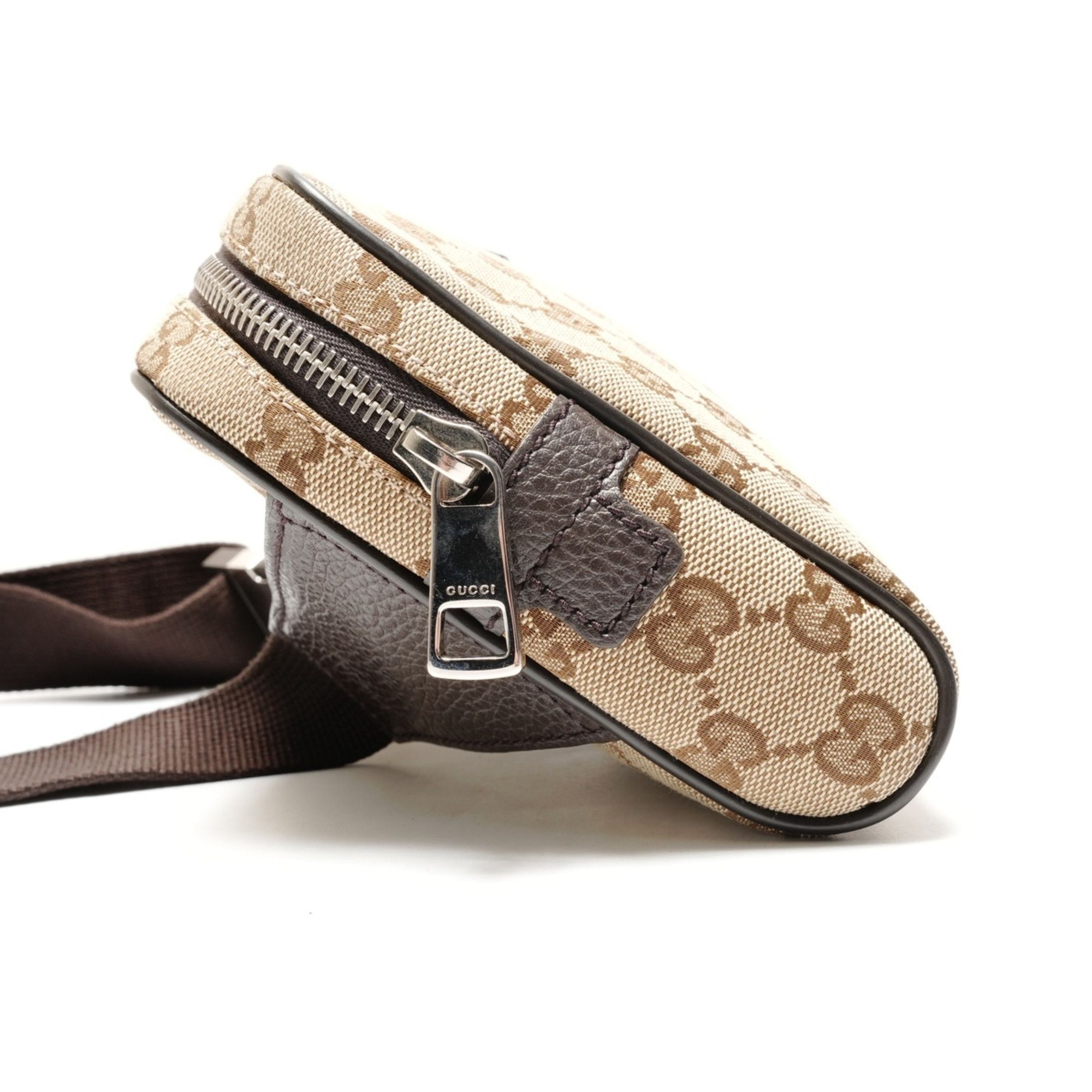 Gucci Gucci GG Canvas Waist Bag, Brown, WS26359 Size ONE SIZE - 3 Thumbnail