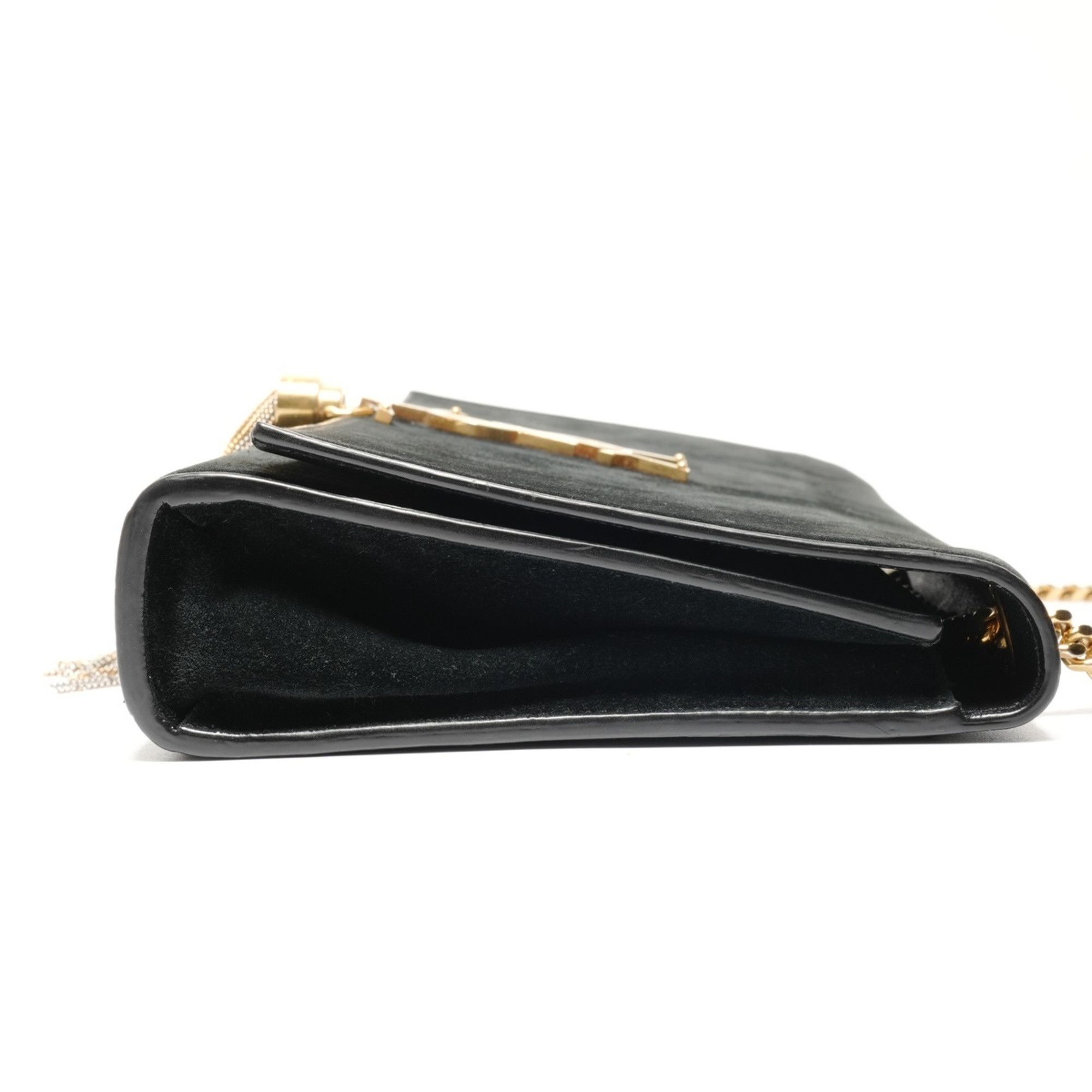 Yves Saint Laurent Yves Saint Laurent Kate Suede Medium Shoulder Bag, Black, WS26884 Size ONE SIZE - 5 Thumbnail