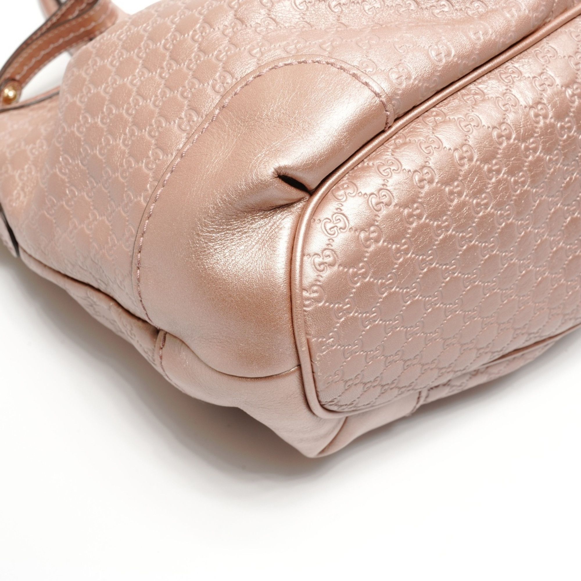 Gucci Gucci Micro GG Shima Leather Sukey 2-Way Shoulder Bag, Pink, WS26857 Size ONE SIZE - 5 Thumbnail
