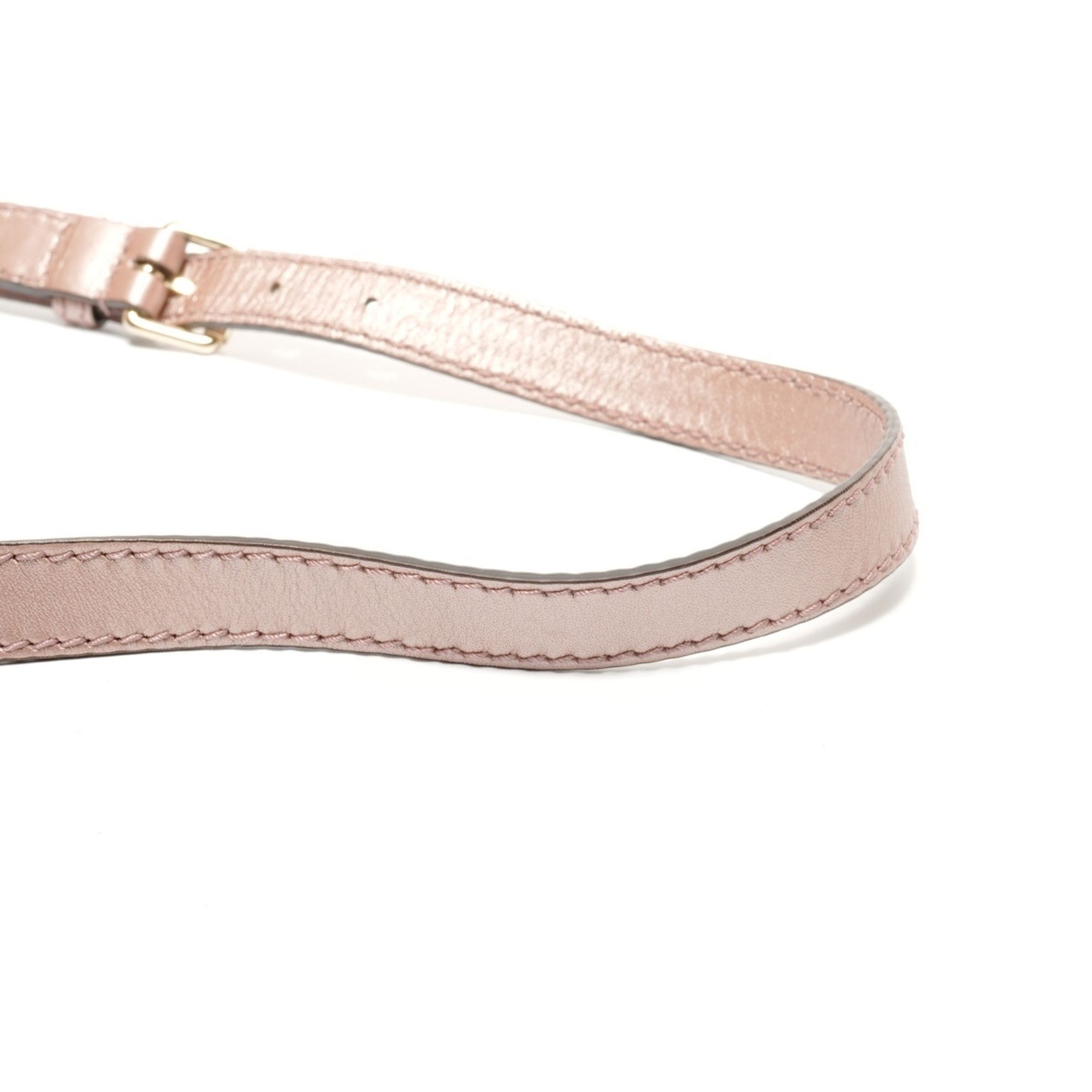 Gucci Gucci Micro GG Shima Leather Sukey 2-Way Shoulder Bag, Pink, WS26857 Size ONE SIZE - 13 Thumbnail