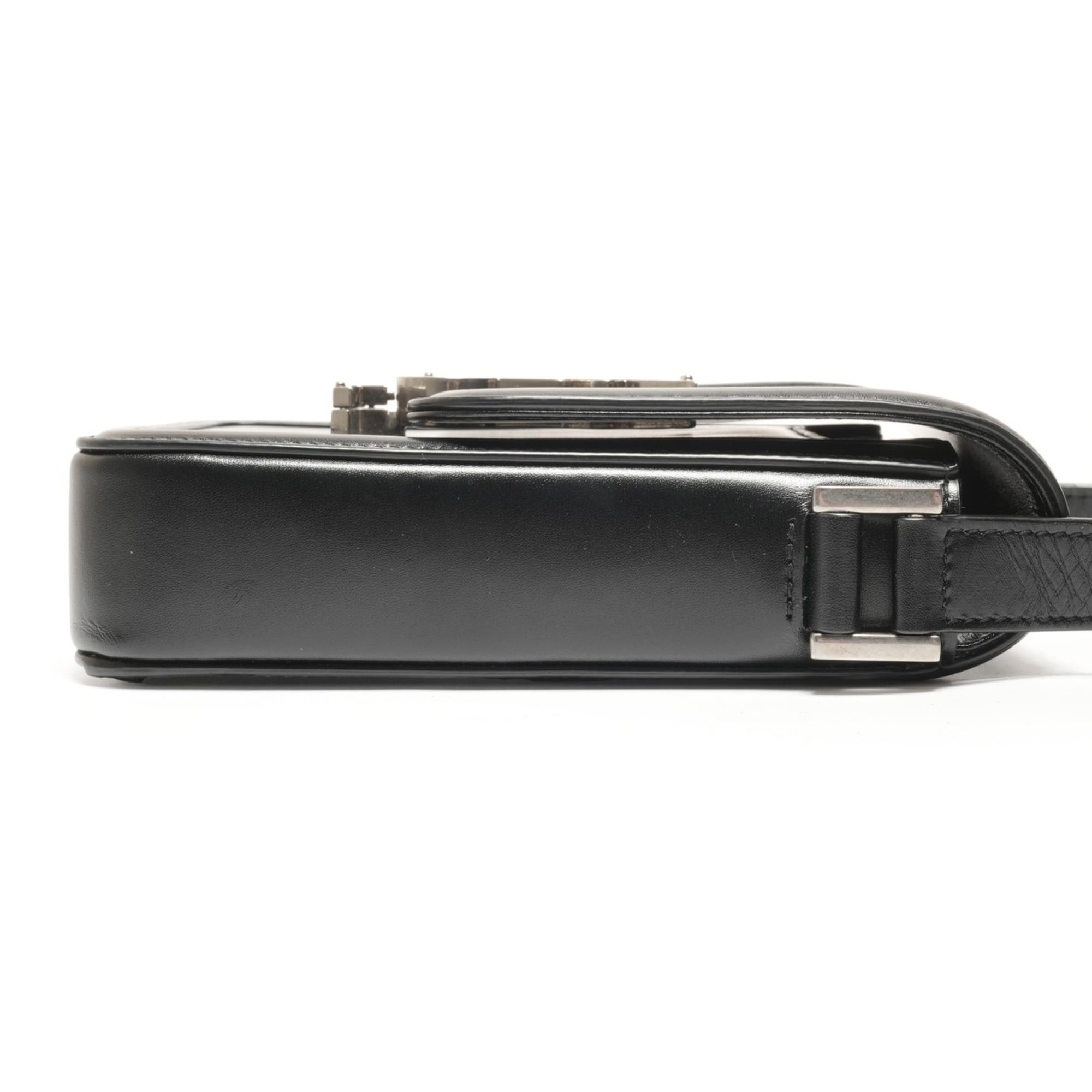 Yves Saint Laurent Yves Saint Laurent Solferino Mini Leather Shoulder Bag, Black, WS26461 Size ONE SIZE - 4 Thumbnail