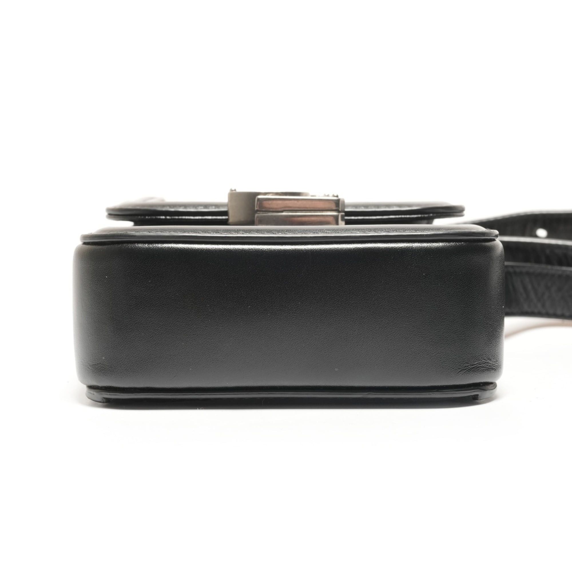 Yves Saint Laurent Yves Saint Laurent Solferino Mini Leather Shoulder Bag, Black, WS26461 Size ONE SIZE - 7 Thumbnail