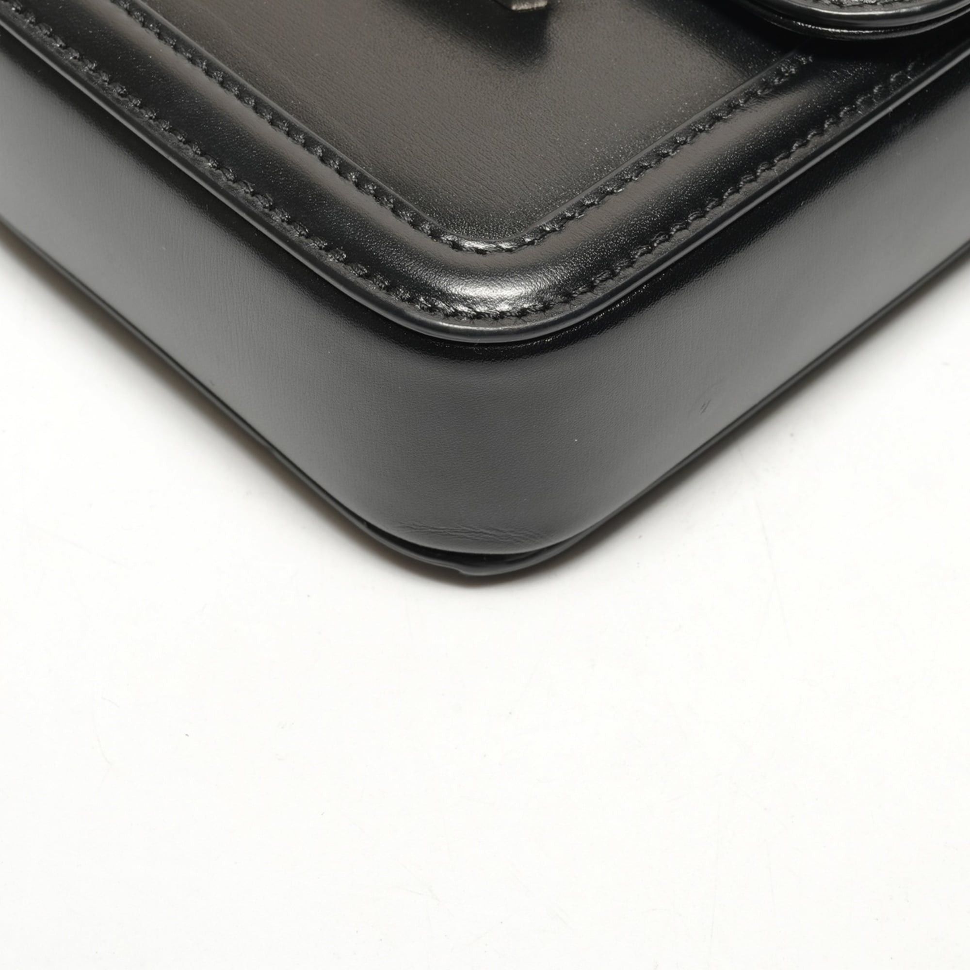 Yves Saint Laurent Yves Saint Laurent Solferino Mini Leather Shoulder Bag, Black, WS26461 Size ONE SIZE - 6 Thumbnail