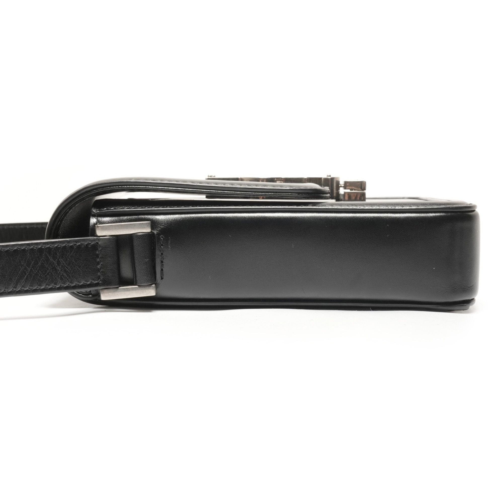Yves Saint Laurent Yves Saint Laurent Solferino Mini Leather Shoulder Bag, Black, WS26461 Size ONE SIZE - 3 Thumbnail