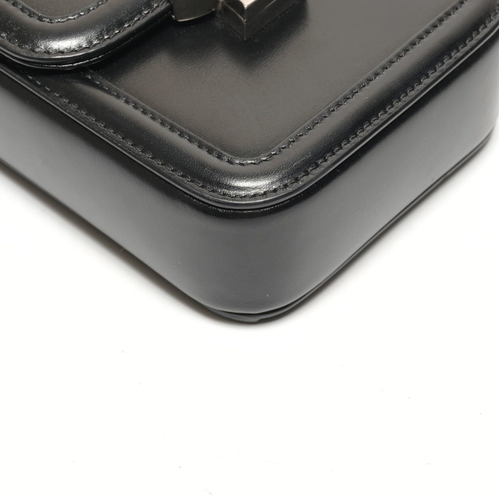 Yves Saint Laurent Yves Saint Laurent Solferino Mini Leather Shoulder Bag, Black, WS26461 Size ONE SIZE - 5 Thumbnail