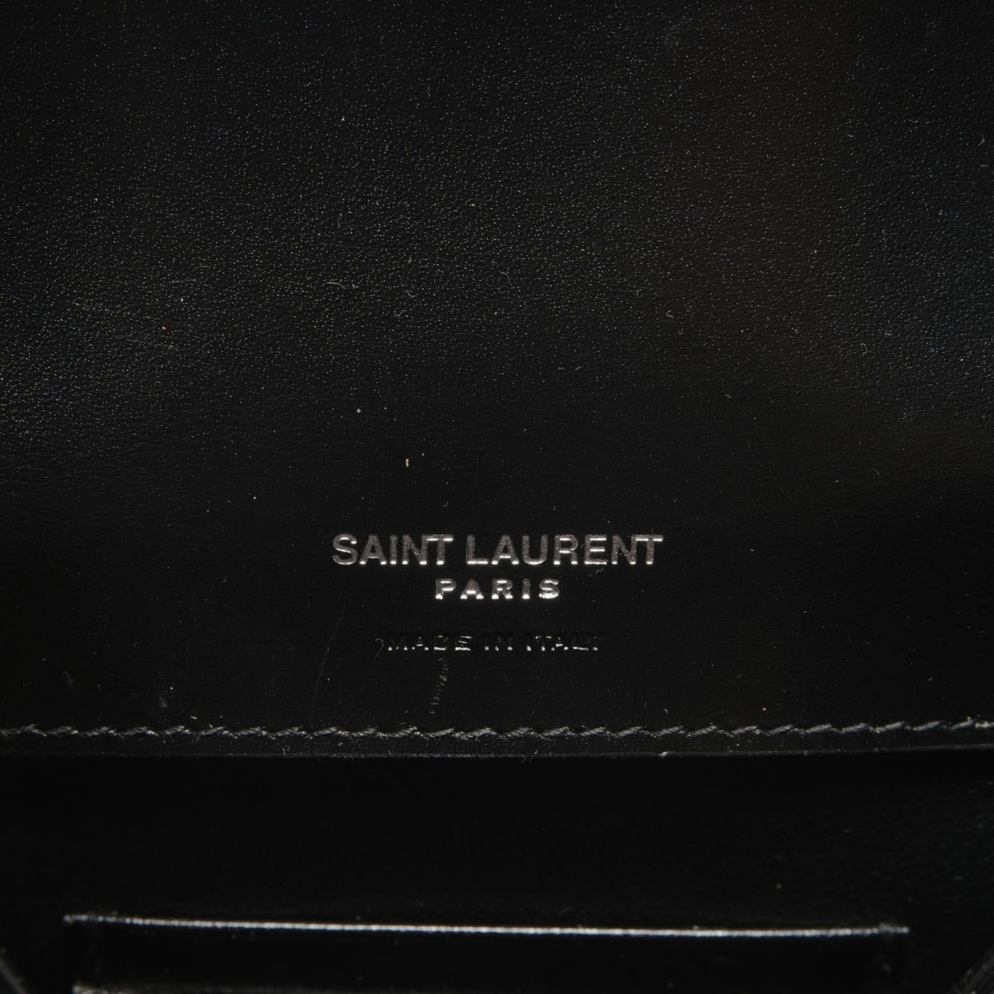 Yves Saint Laurent Yves Saint Laurent Solferino Mini Leather Shoulder Bag, Black, WS26461 Size ONE SIZE - 9 Thumbnail