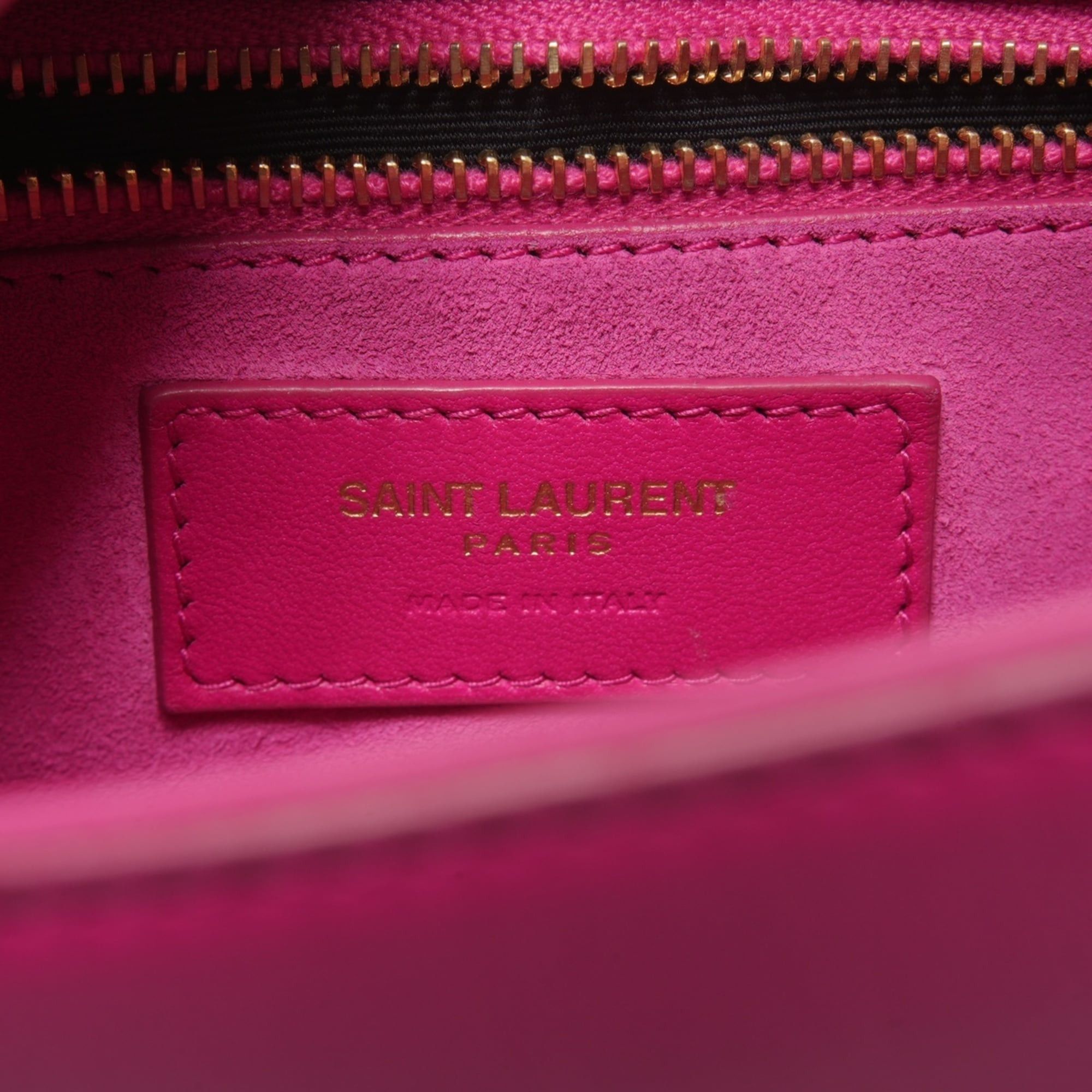 Yves Saint Laurent Yves Saint Laurent Le 5 A 7 Leather Hobo Shoulder Bag, Pink, WS26456 Size ONE SIZE - 9 Thumbnail