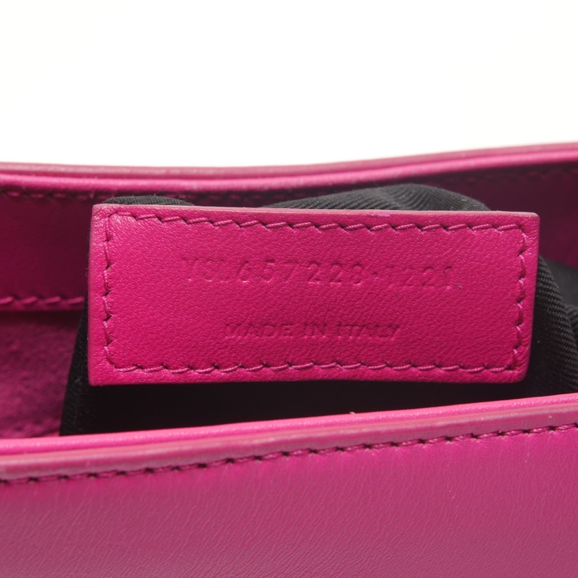 Yves Saint Laurent Yves Saint Laurent Le 5 A 7 Leather Hobo Shoulder Bag, Pink, WS26456 Size ONE SIZE - 10 Thumbnail