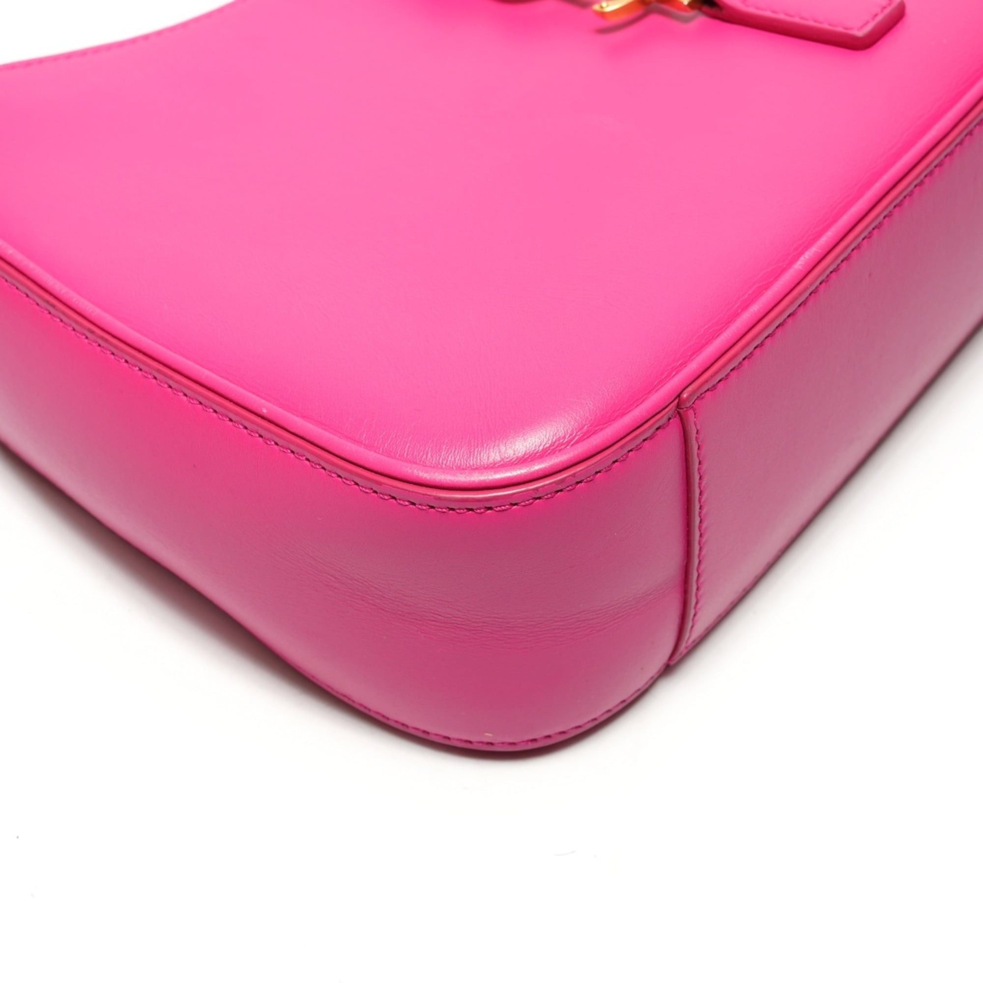Yves Saint Laurent Yves Saint Laurent Le 5 A 7 Leather Hobo Shoulder Bag, Pink, WS26456 Size ONE SIZE - 5 Thumbnail