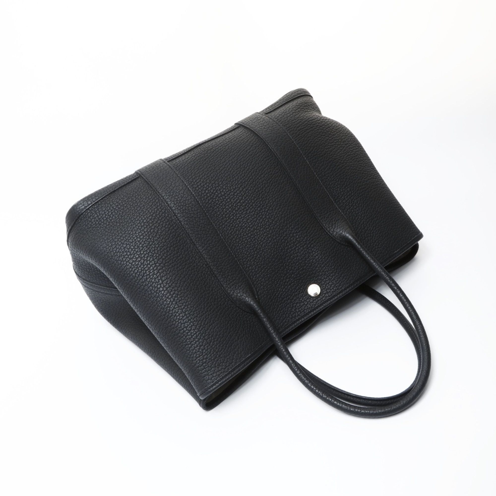 Hermes Hermès HERMES C Stamp 2018 Garden Party PM Negonda Tote Bag Black WS26908 Size ONE SIZE - 9 Thumbnail
