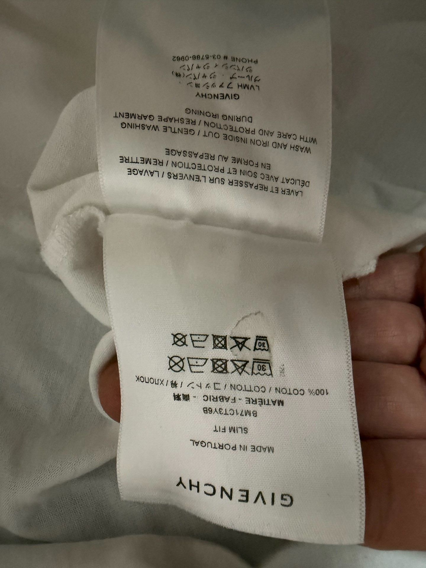 Givenchy Givenchy White Short-Sleeve Logo T-Shirt Size US M / EU 48-50 / 2 - 5 Thumbnail