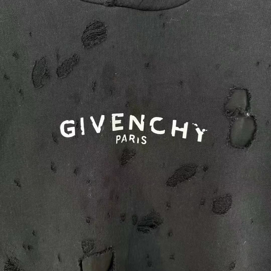 Givenchy Givenchy Black Gold Large Hole Hoodie Size US S / EU 44-46 / 1 - 3 Thumbnail