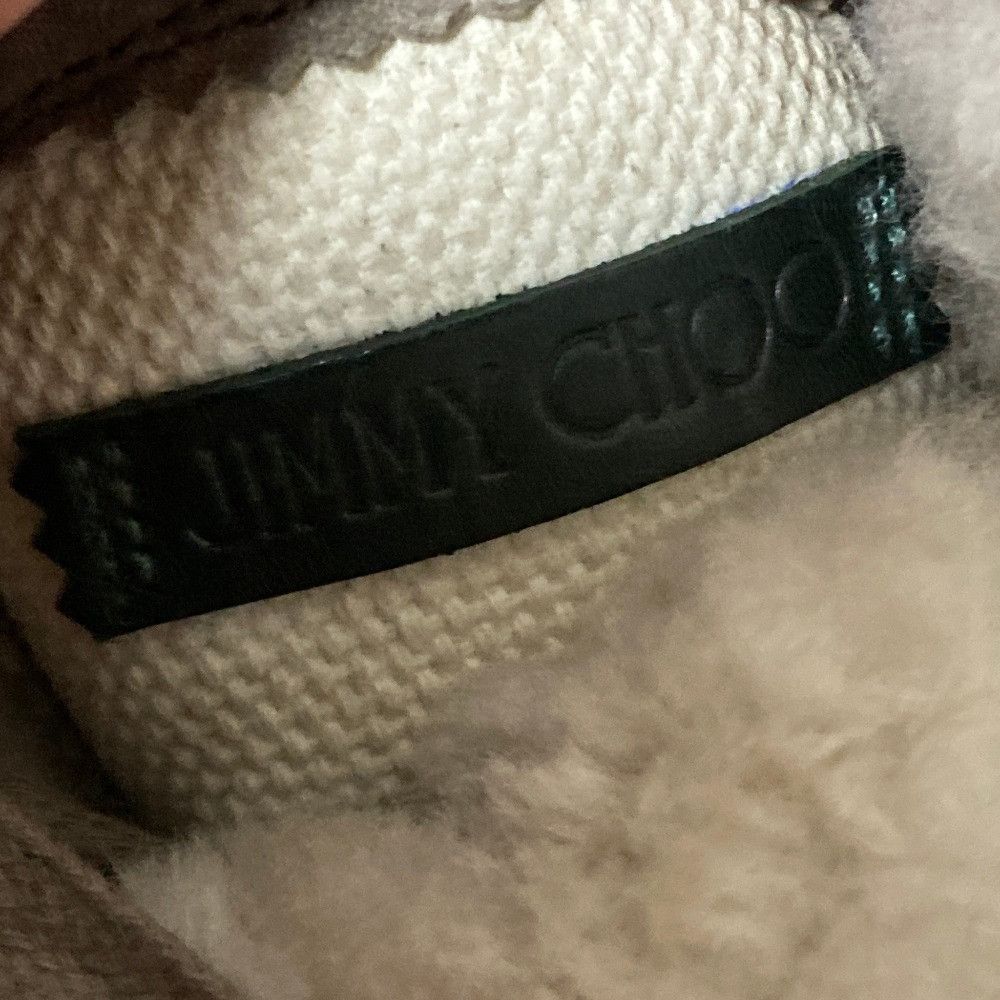 Jimmy Choo Jimmy Choo JIMMY CHOO OSKAR leather canvas rubber boots Leather Shoes DUTY FREE for USA Size ONE SIZE - 10 Thumbnail