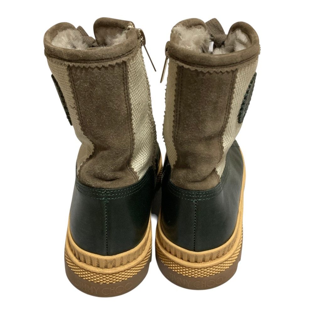 Jimmy Choo Jimmy Choo JIMMY CHOO OSKAR leather canvas rubber boots Leather Shoes DUTY FREE for USA Size ONE SIZE - 6 Thumbnail
