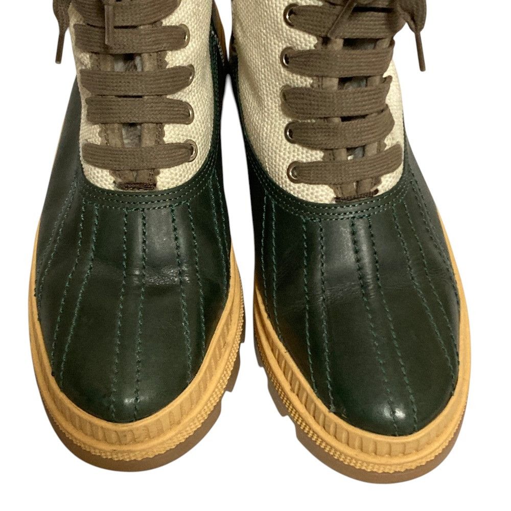 Jimmy Choo Jimmy Choo JIMMY CHOO OSKAR leather canvas rubber boots Leather Shoes DUTY FREE for USA Size ONE SIZE - 3 Thumbnail