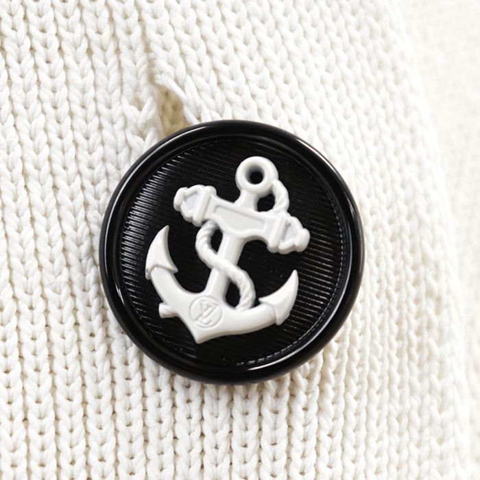 Louis Vuitton Louis Vuitton Louis Vuitton Monogram Flower Knit Cardigan Textile Tops DUTY FREE for USA Size ONE SIZE - 3 Thumbnail