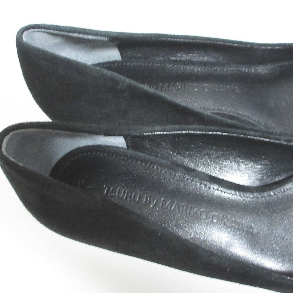 Other Other Tsuru by Mariko Oikawa Catherine Suede Pumps Leather Shoes DUTY FREE for USA Size ONE SIZE - 6 Thumbnail