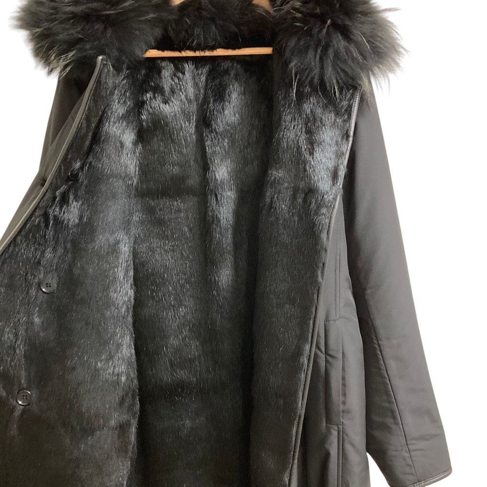 Theory Theory Theory Rabbit Fur Raccoon Fur Reversible Coat Fur Outerwear DUTY FREE for USA Size ONE SIZE - 4 Thumbnail
