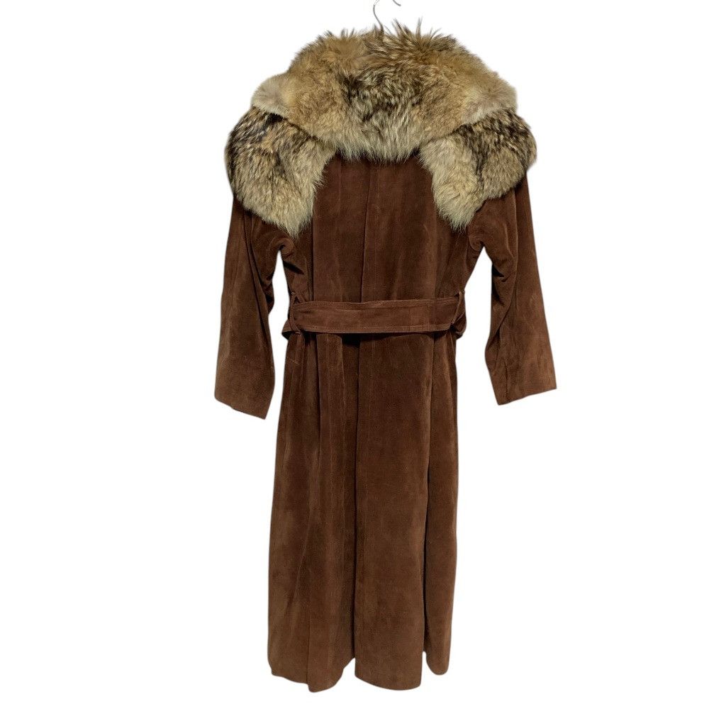 Loewe Loewe Loewe Suede Fur Long Coat Leather Outerwear DUTY FREE for USA Size ONE SIZE - 2 Thumbnail