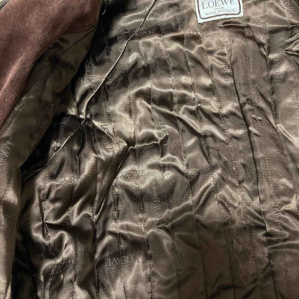 Loewe Loewe Loewe Suede Fur Long Coat Leather Outerwear DUTY FREE for USA Size ONE SIZE - 8 Thumbnail