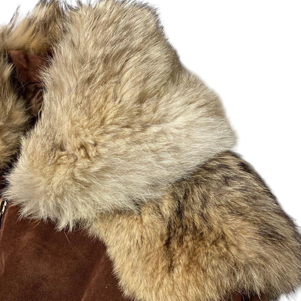 Loewe Loewe Loewe Suede Fur Long Coat Leather Outerwear DUTY FREE for USA Size ONE SIZE - 9 Thumbnail