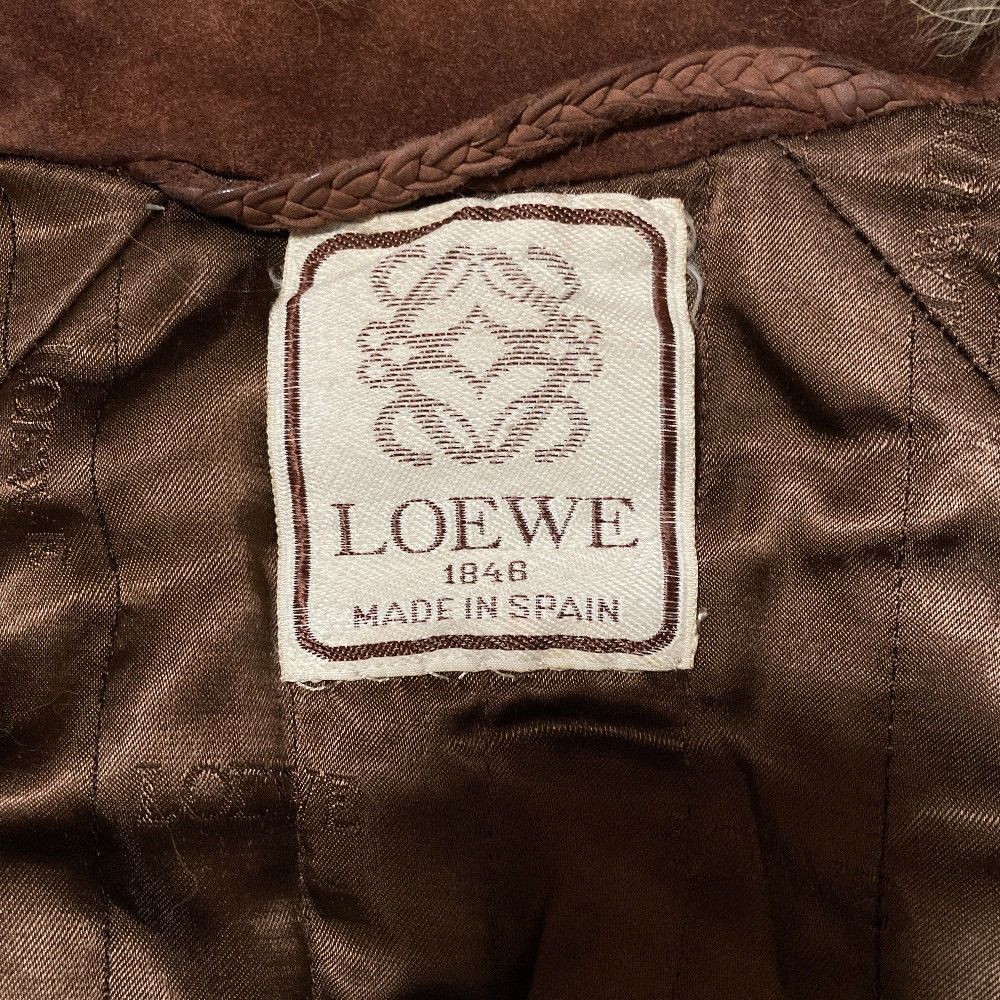 Loewe Loewe Loewe Suede Fur Long Coat Leather Outerwear DUTY FREE for USA Size ONE SIZE - 5 Thumbnail