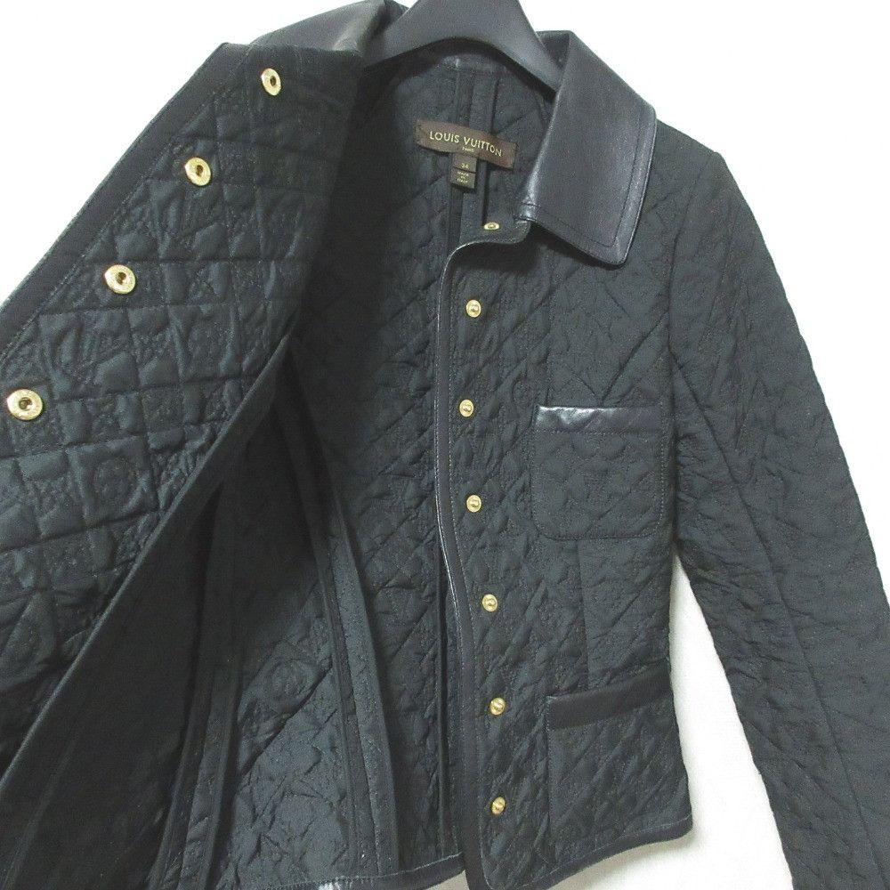 Louis Vuitton Louis Vuitton Louis Vuitton Monogram Leather Jacket Textile Outerwear RW062W DUTY FREE for USA Size ONE SIZE - 7 Thumbnail