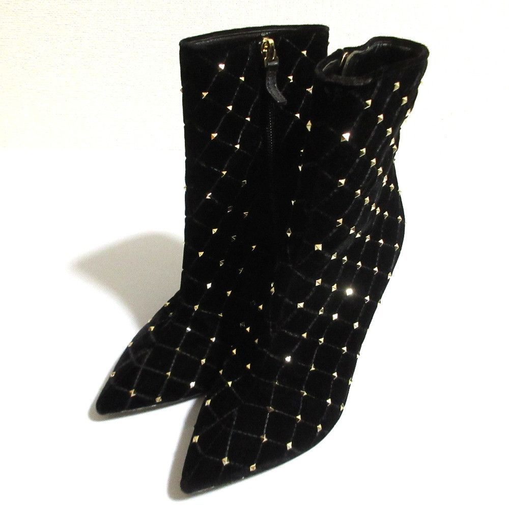 Valentino Valentino Valentino Garavani Velour Short Boots Textile Shoes DUTY FREE for USA Size ONE SIZE - 2 Thumbnail