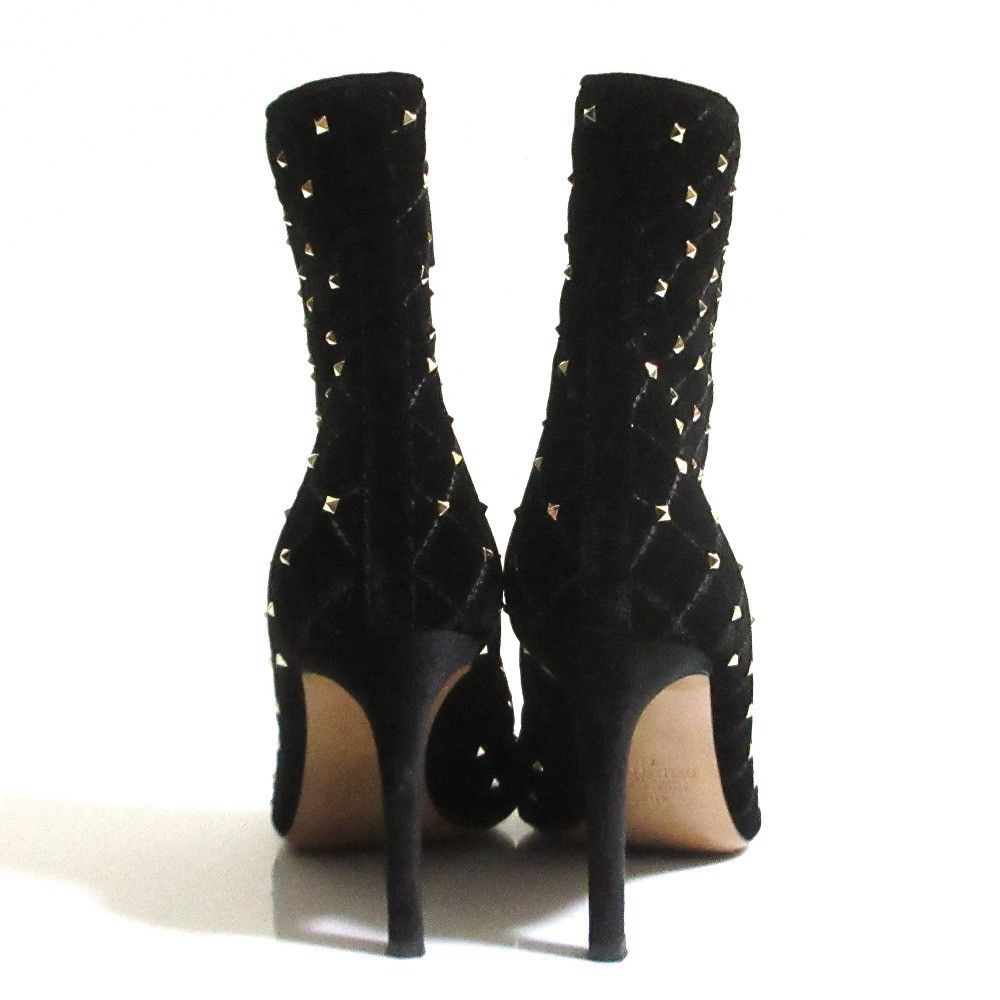 Valentino Valentino Valentino Garavani Velour Short Boots Textile Shoes DUTY FREE for USA Size ONE SIZE - 5 Thumbnail