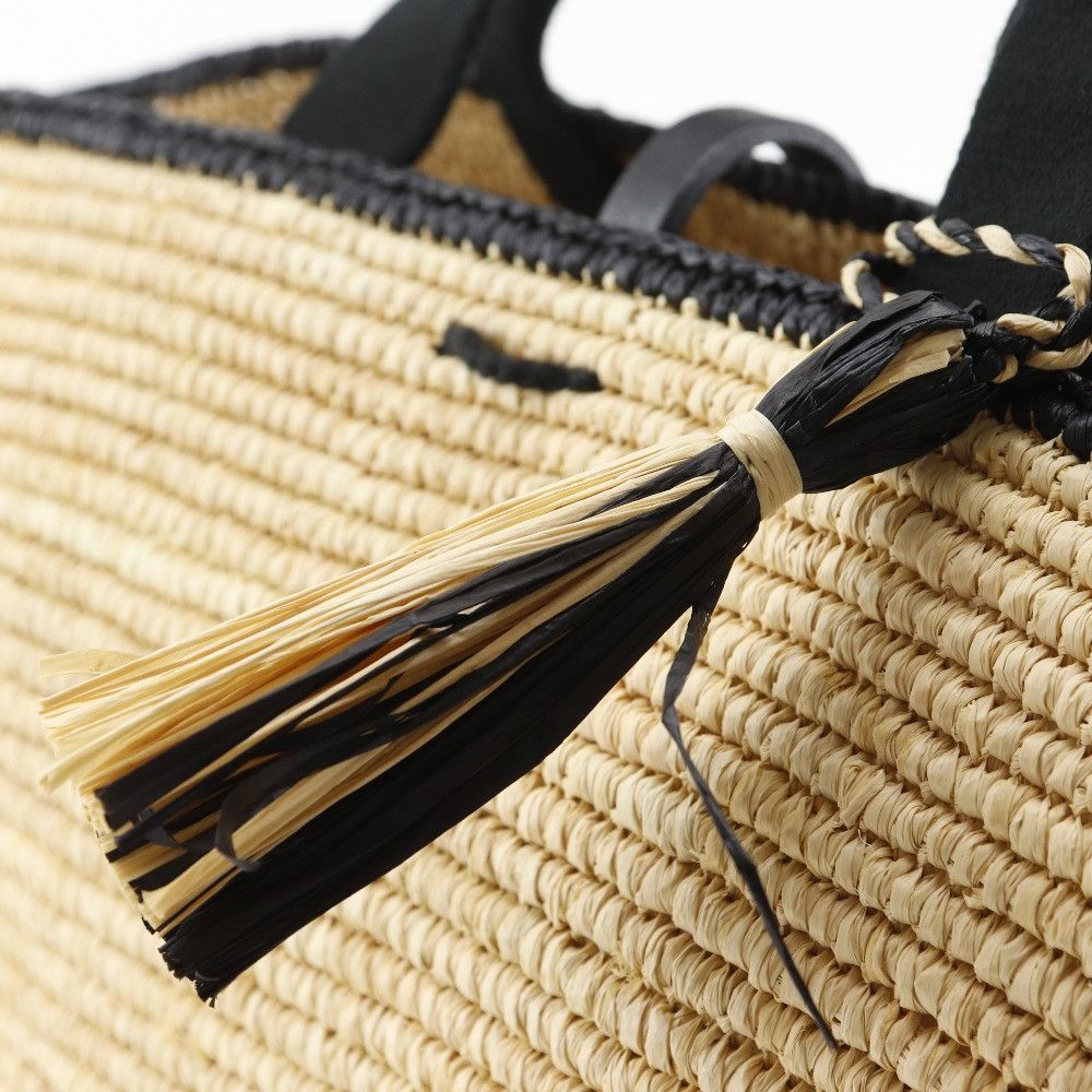 Other Other Jiyuku MAISON N.H PARIS Raffia Cotton Handbag Plant-based Handbag DUTY FREE for USA Size ONE SIZE - 9 Thumbnail