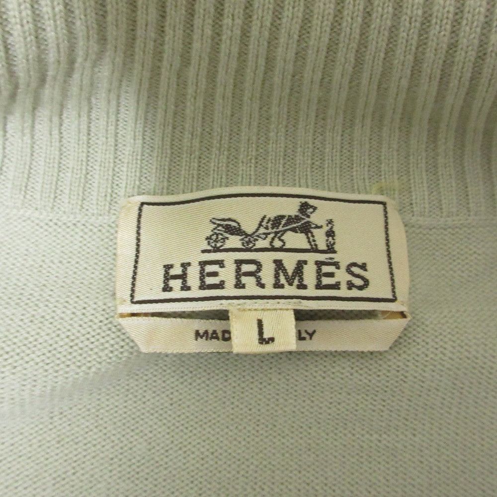 Hermes Hermes Hermes Elbow Patch Knit Jacket Textile Outerwear DUTY FREE for USA Size ONE SIZE - 3 Thumbnail
