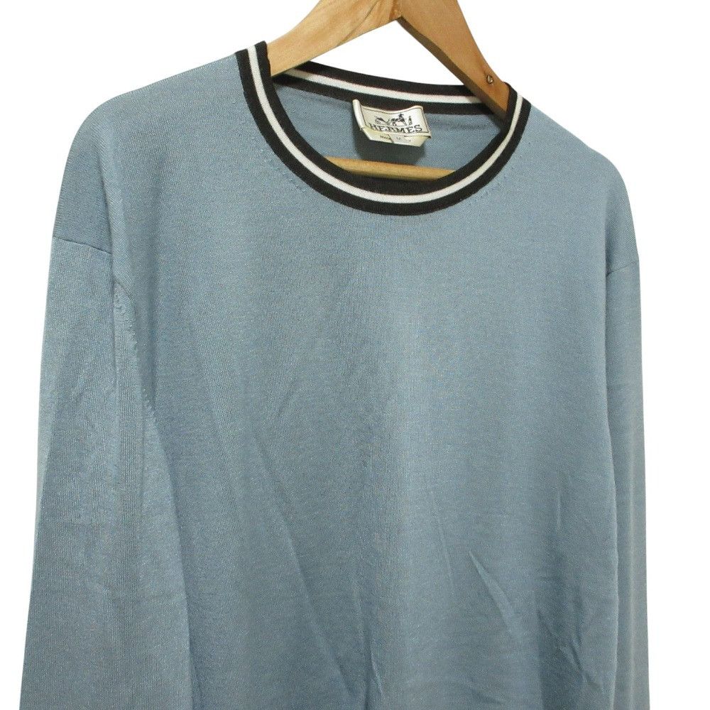 Hermes Hermes Hermes Cashmere Silk Sweater Textile Tops DUTY FREE for USA Size ONE SIZE - 4 Thumbnail
