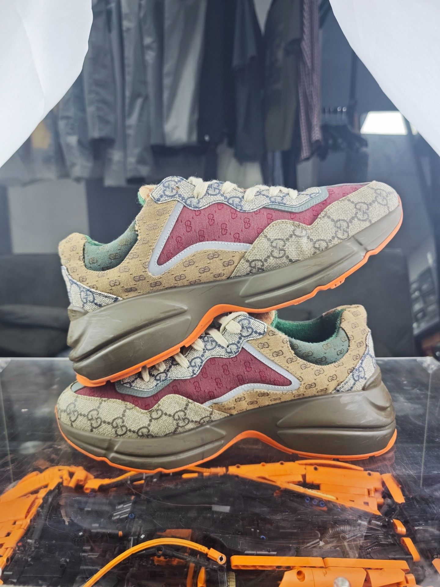 Gucci Gucci Retro Printed Lowtop Sneakers 9 Men Size US 9 / EU 42 - 6 Thumbnail