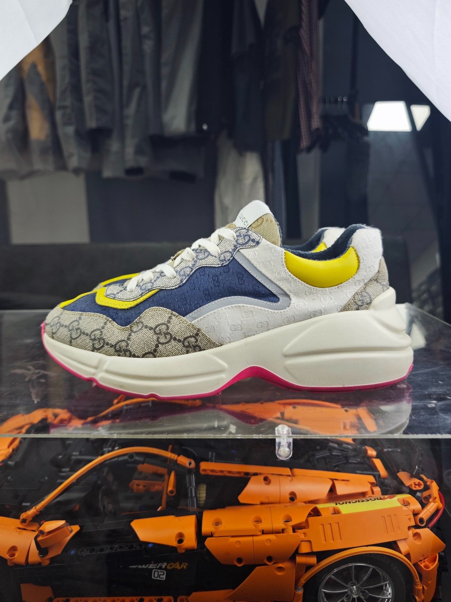 Gucci Gucci Retro Printed Lowtop Sneakers 9 Men Size US 9 / EU 42 - 7 Thumbnail