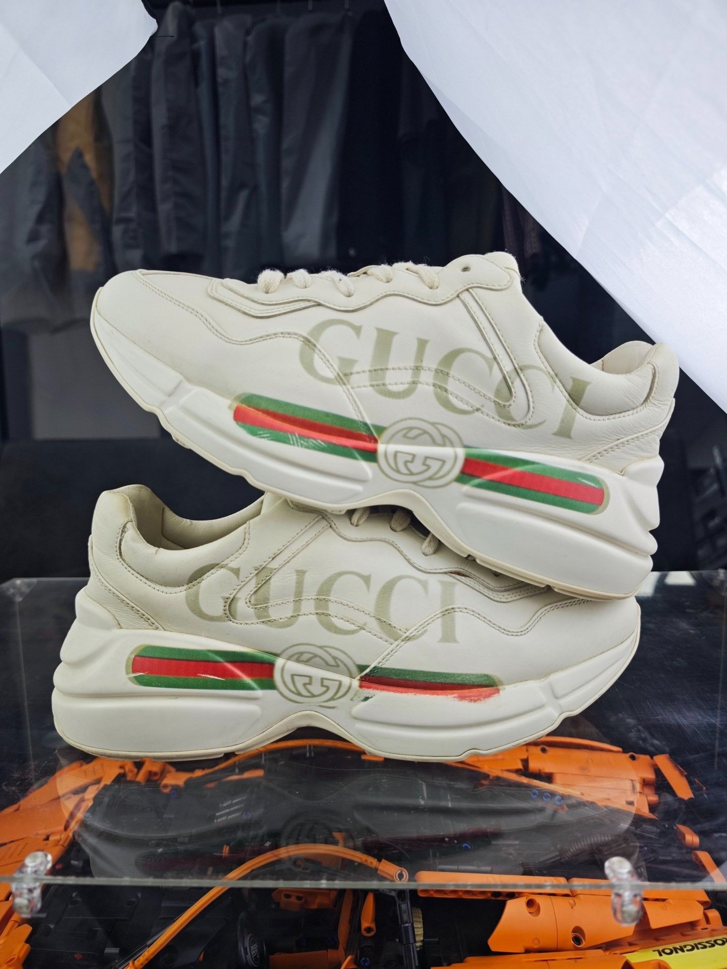Gucci Gucci Retro Printed Lowtop Sneakers 9 Men Size US 9 / EU 42 - 5 Thumbnail