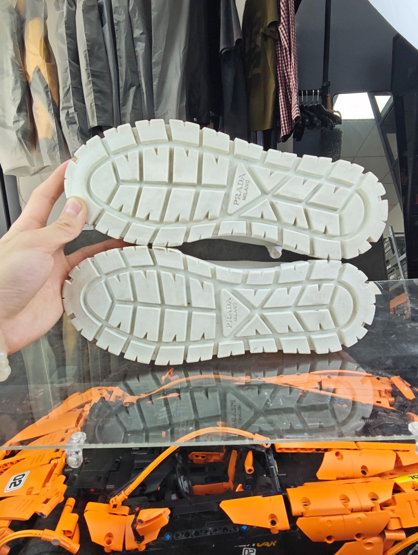 Prada Prada White Lowtop Sneakers us_6-5 Women Size US 6.5 / IT 36.5 - 4 Thumbnail