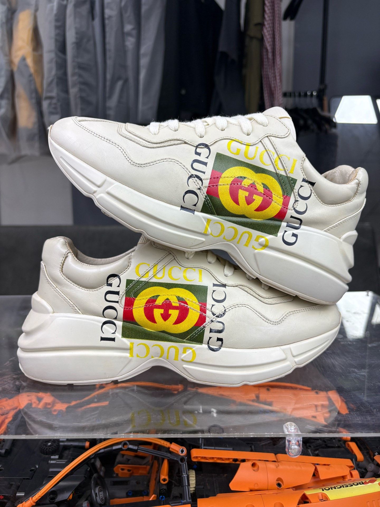 Gucci Gucci Retro Printed Lowtop Sneakers 7.5 Men Size US 7.5 / EU 40-41 - 6 Thumbnail