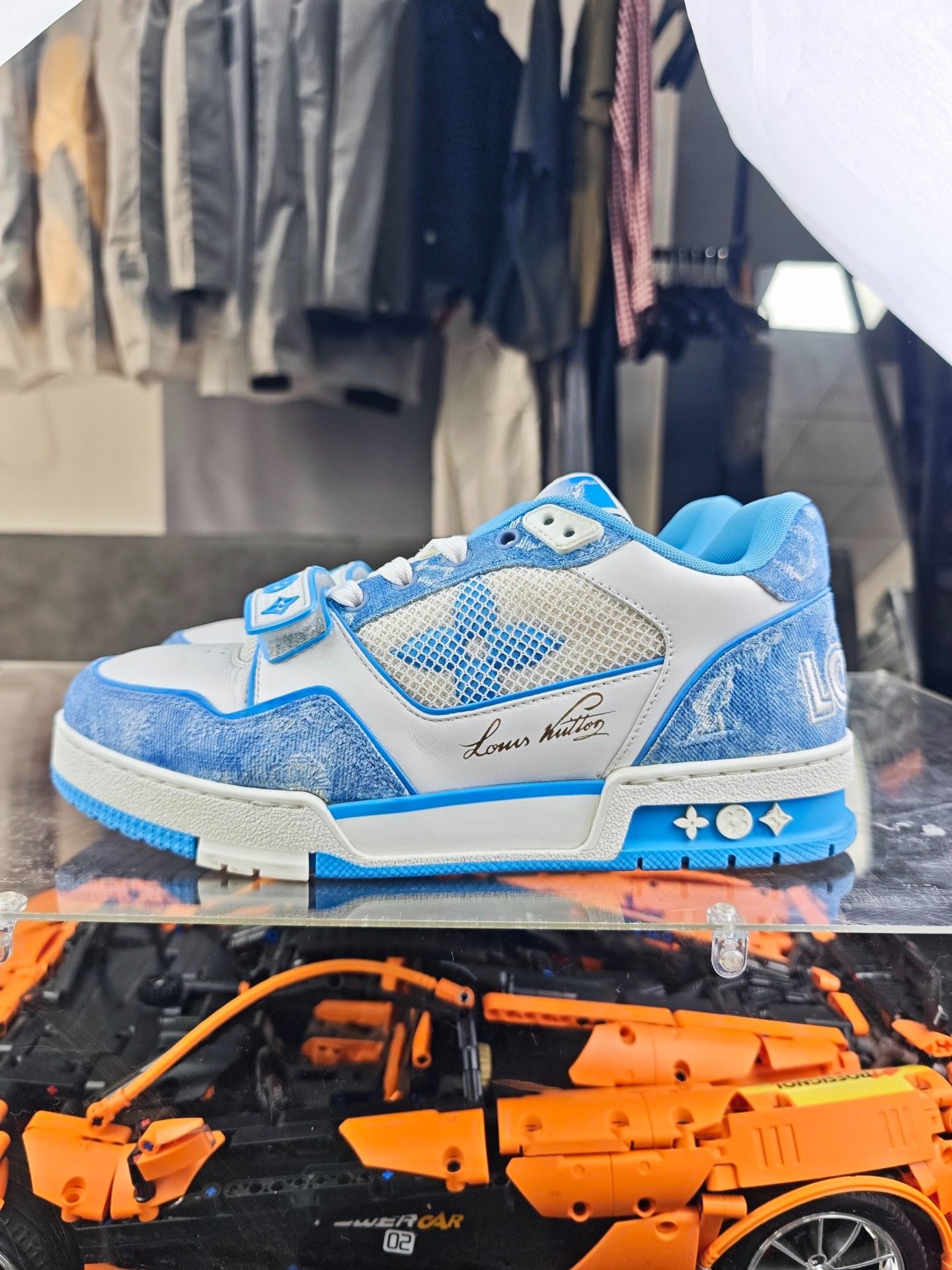 Louis Vuitton Louis Vuitton Training Blue Lowtop Sneakers 7.5 Men Size US 7.5 / EU 40-41 - 7 Thumbnail
