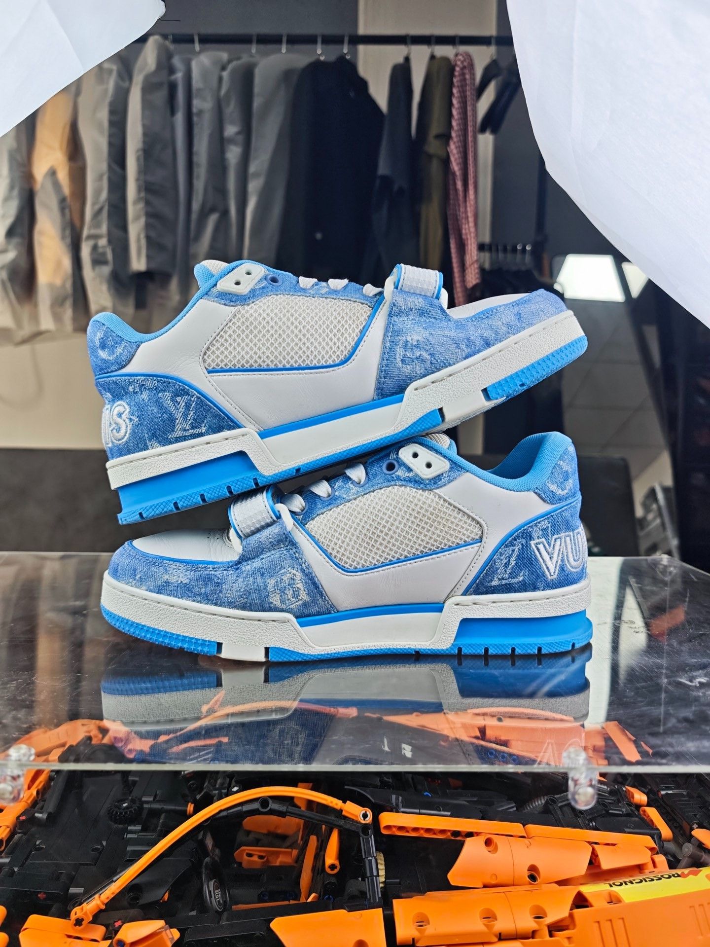 Louis Vuitton Louis Vuitton Training Blue Lowtop Sneakers 7.5 Men Size US 7.5 / EU 40-41 - 6 Thumbnail