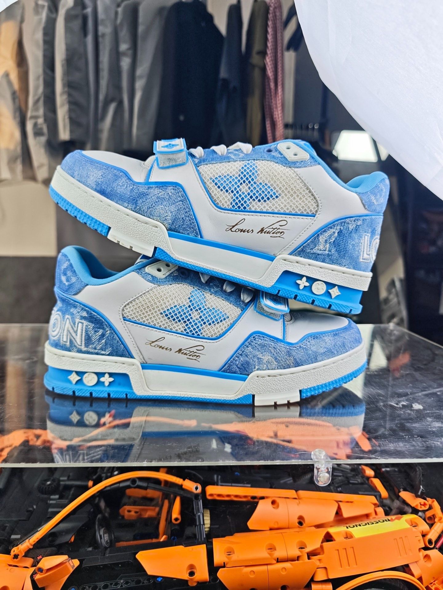 Louis Vuitton Louis Vuitton Training Blue Lowtop Sneakers 7.5 Men Size US 7.5 / EU 40-41 - 5 Thumbnail