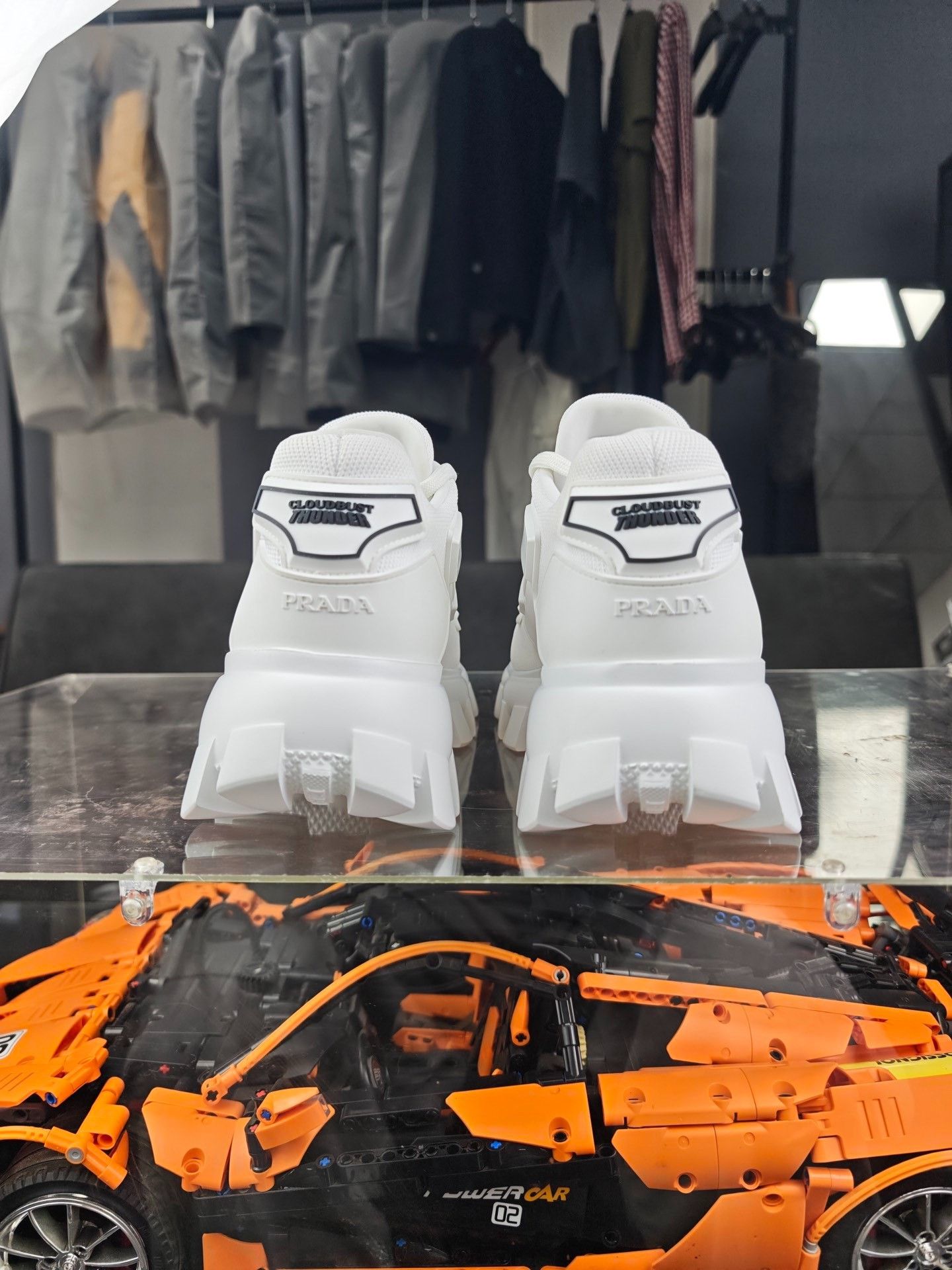 Prada Prada Limited White Lowtop Sneakers us_7-5 Women Size US 7.5 / IT 37.5 - 3 Thumbnail
