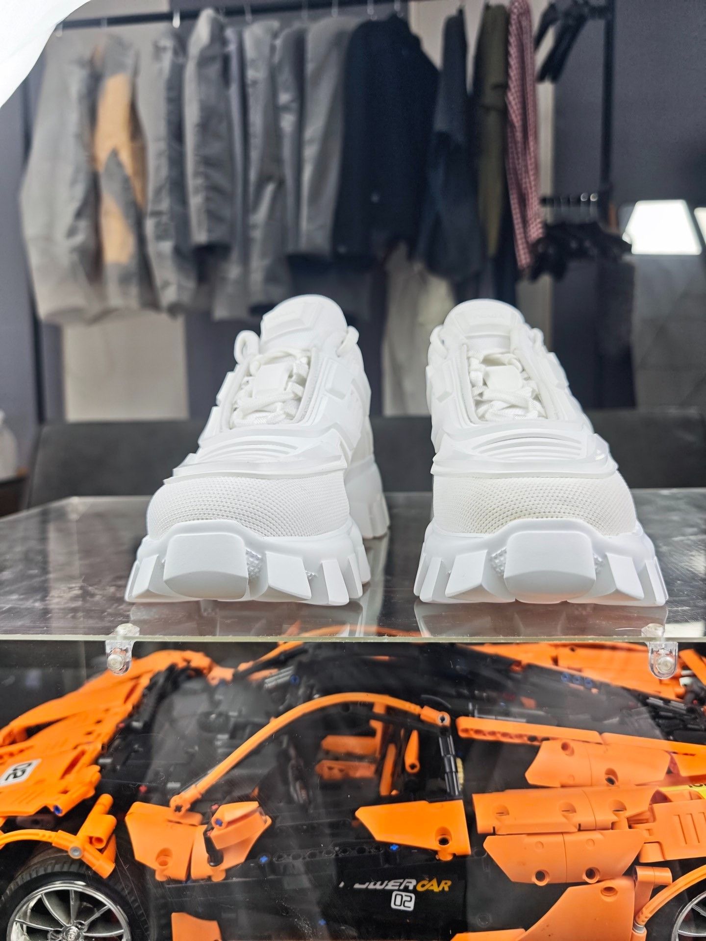 Prada Prada Limited White Lowtop Sneakers us_7-5 Women Size US 7.5 / IT 37.5 - 2 Thumbnail