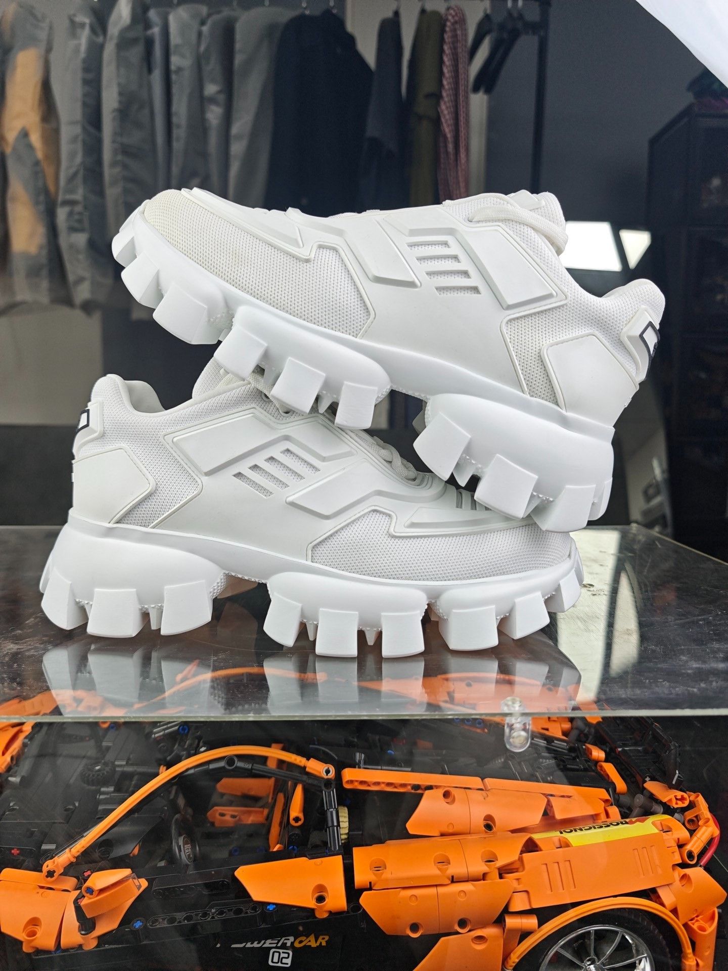 Prada Prada Limited White Lowtop Sneakers us_7-5 Women Size US 7.5 / IT 37.5 - 6 Thumbnail