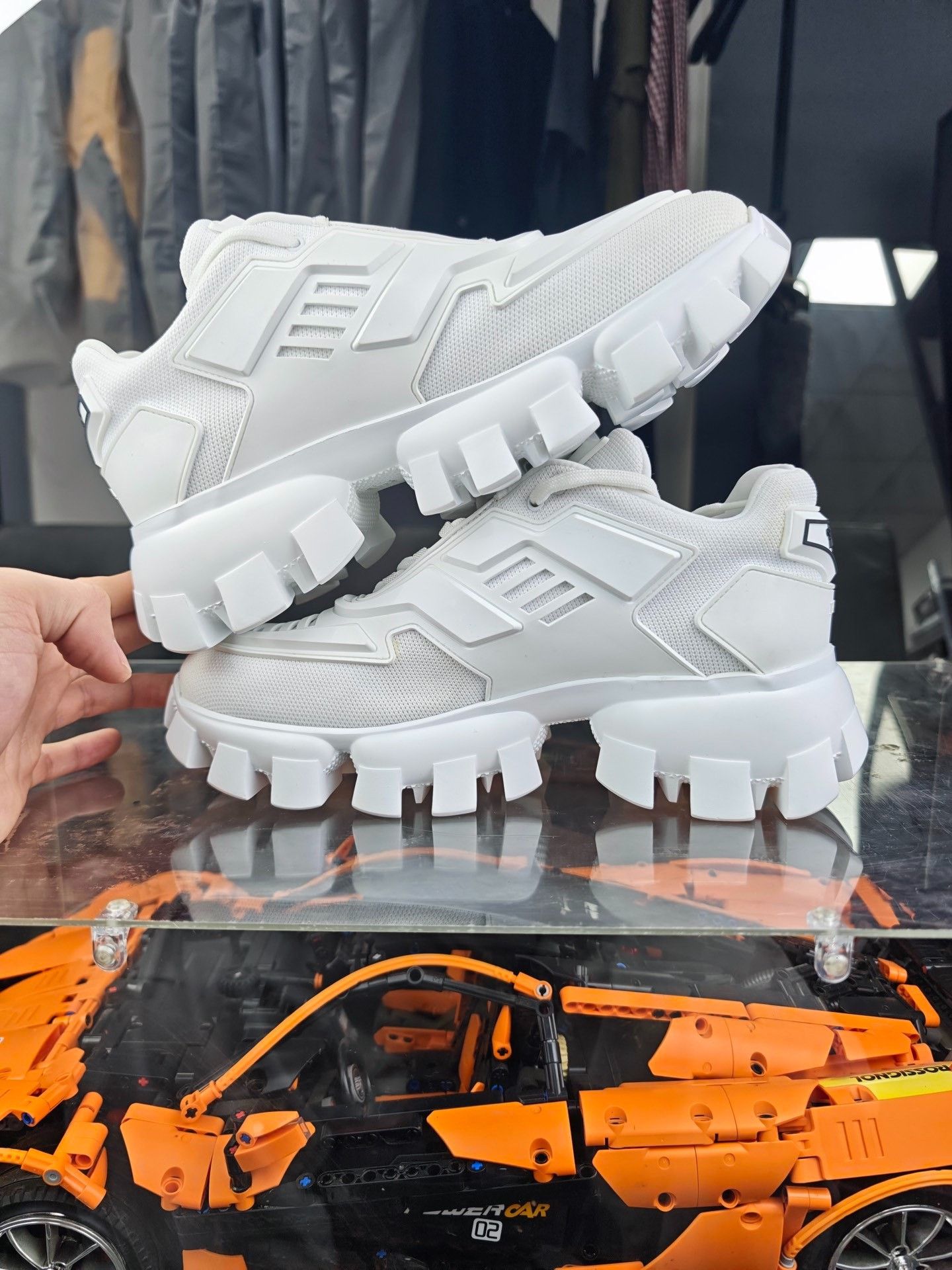 Prada Prada Limited White Lowtop Sneakers us_7-5 Women Size US 7.5 / IT 37.5 - 5 Thumbnail
