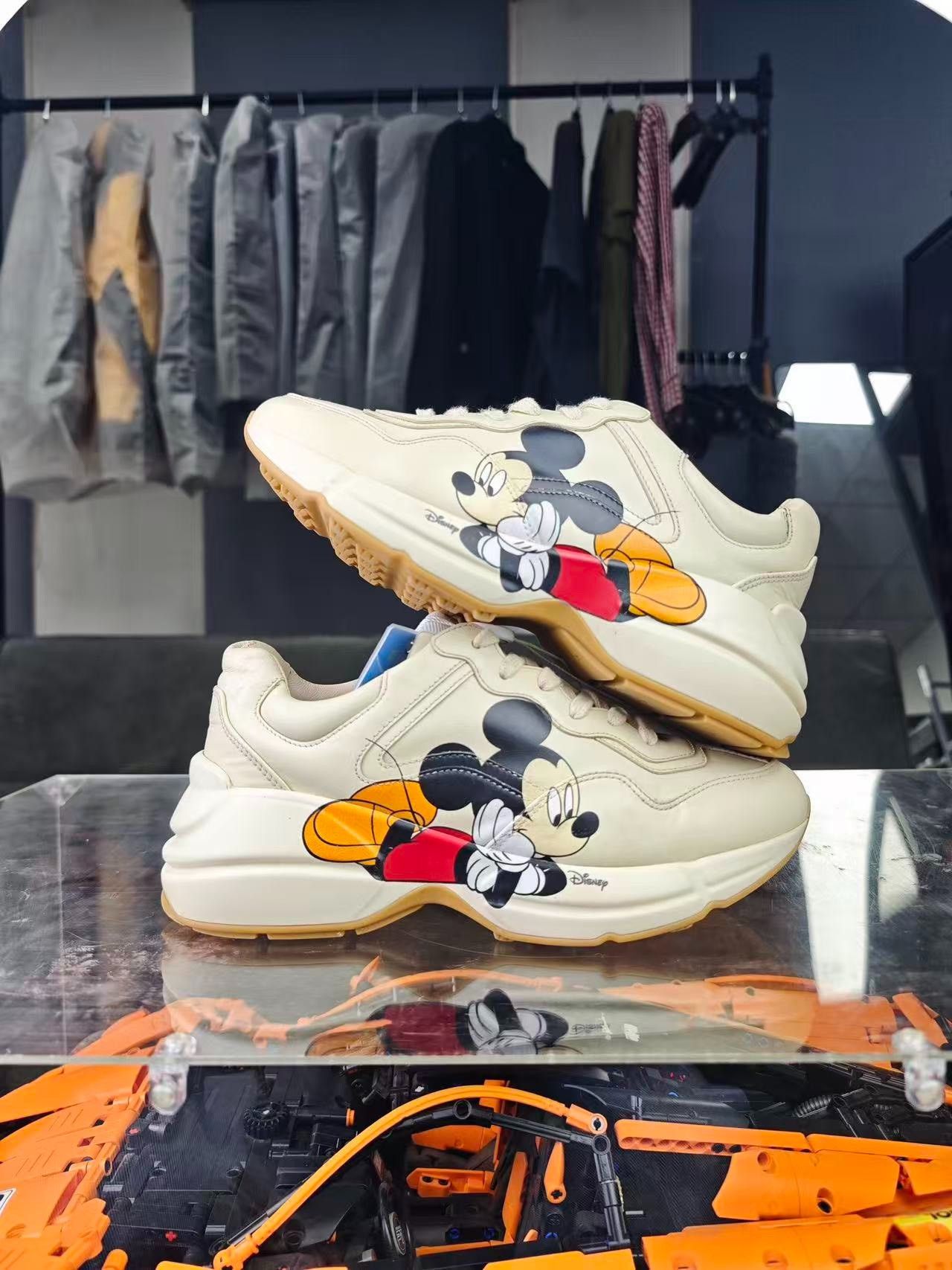 Gucci Gucci Collab Beige Lowtop Sneakers us_6 Women Size US 6 / IT 36 - 5 Thumbnail