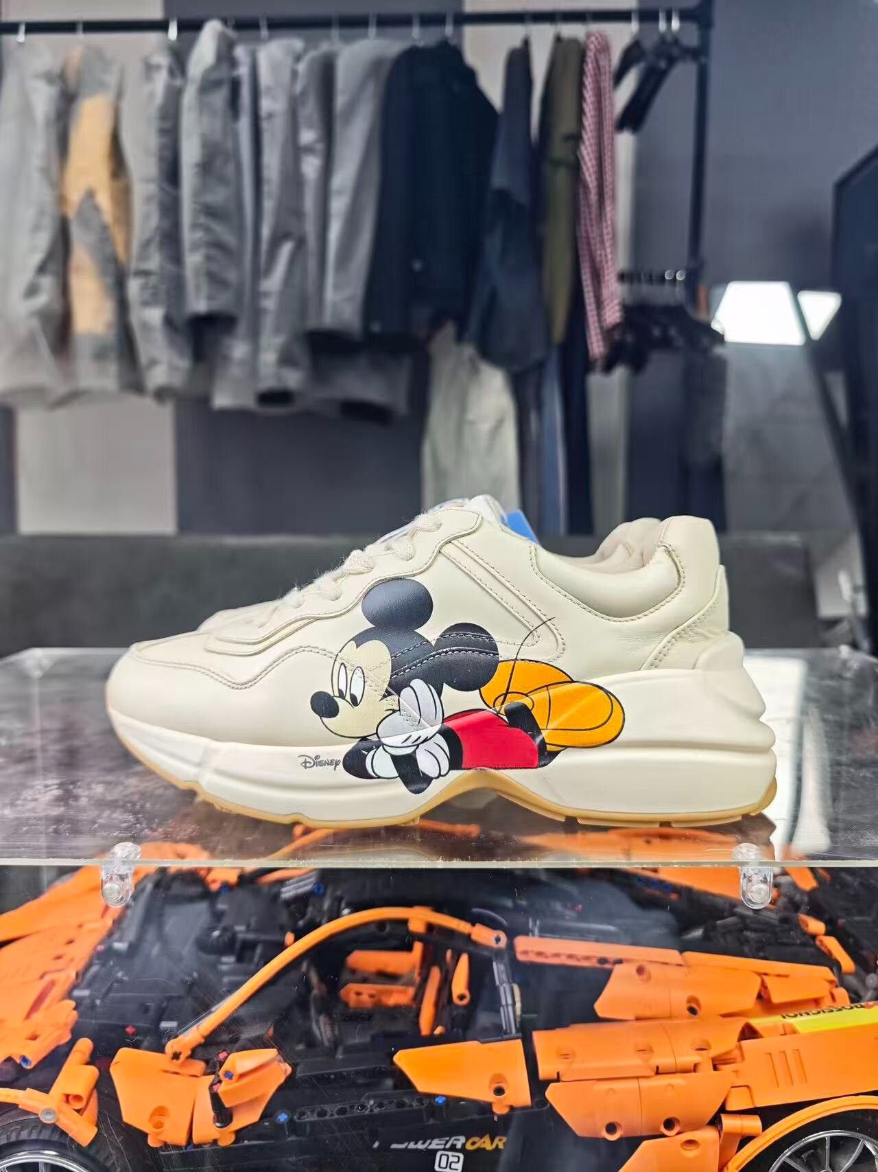 Gucci Gucci Collab Beige Lowtop Sneakers us_6 Women Size US 6 / IT 36 - 7 Thumbnail