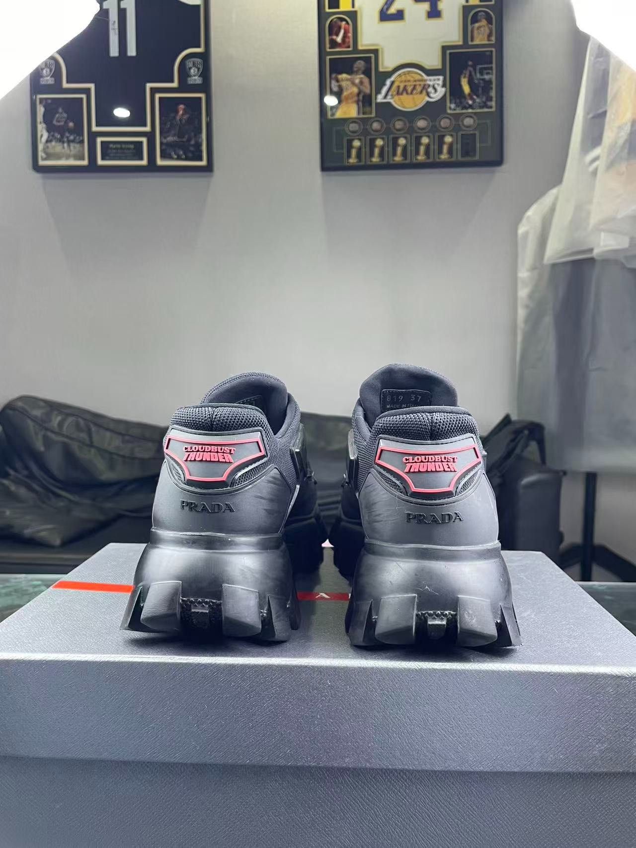 Prada Prada Techwear Black Lowtop Sneakers us_6-5 Women Size US 6.5 / IT 36.5 - 3 Thumbnail